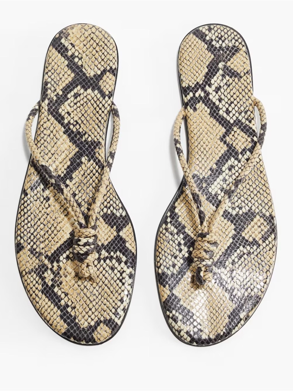 H&M KNOT-DETAIL FLIP-FLOPS